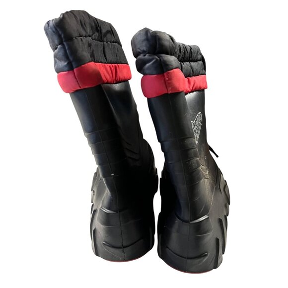 LaCrosse Unisex Rubber Snow Boots Size 8 Black & Red Winter Waterproof - Picture 5 of 6